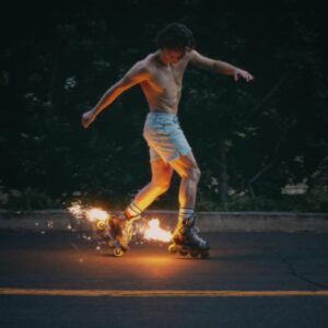 Benson Boone Instagram - My greatest achievement yet. Fireworks & Rollerblades the official album. April 5th <3

Intro
Be Someone
Slow It Down
Beautiful Things
Cry
Forever and a Day
In The Stars
Drunk In My Mind
Greatest Fear
There She Goes
Hello Love
Ghost Town
Love Of Mine
Friend
What Do You Want