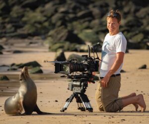 Bertie Gregory Instagram - Young Galapagos sea lions are endlessly curious and this individual kept approaching to within my lenses minimum focus distance. The adults are less so and during the heat of the day tend to lounge around on the beach. Many sea lion species are thigmotactic meaning essentially, they like hugs (from other sea lions, definitely not people). Despite the baking heat, we often saw them lined up together in rows. Who’s seen the Galapagos episode of ‘Animals Up Close’ now on Disney ? Photos by @jamesnbrickell and @jeffbhester #AnimalsUpClose