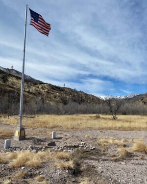 Beto O'Rourke Instagram - Took the dogs on a backpack along Las Animas creek in the Black Range of NM. Beautiful. Cold at night. Made it up to Massacre Canyon where there’s a memorial to the Buffalo Soldiers from the 9th Cavalry who were killed in ambush by Victorio and his band of Ojo Caliente Apache in 1879.