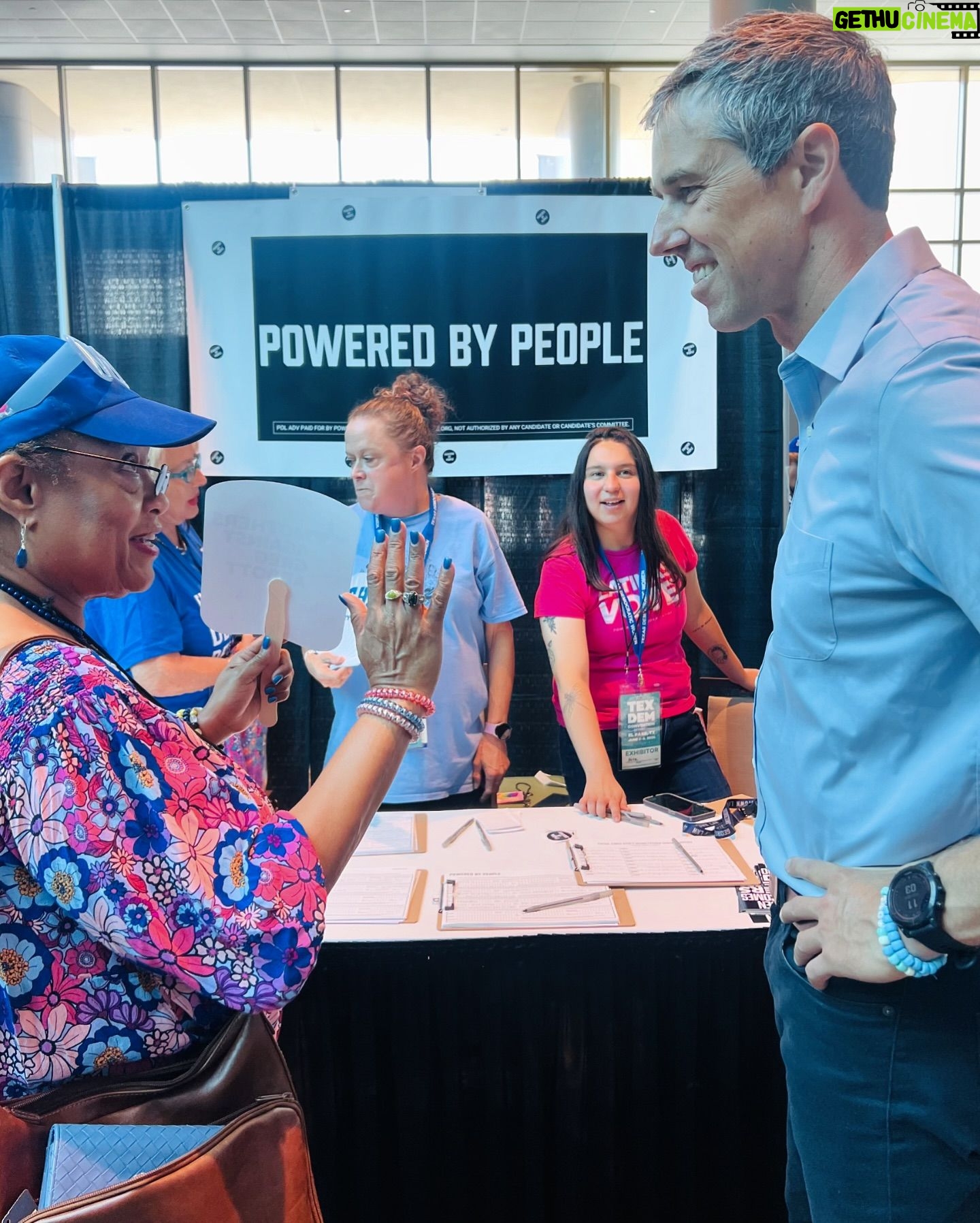 Beto O'Rourke - 7K Likes - Amy and I loved seeing all of our Powered by People friends in town for the Dem convention! And thanks to all the new volunteers who signed up with us in EP!