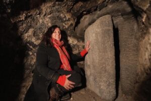 Bettany Hughes Instagram - Good morning all! This #Treasures adventure in #Georgia has become genuinely #LaraCroft #GameOfThrones - discovered truly amazing mediaeval escape tunnels carved into a mountain - never filmed before. Astonishing!! Tonight 7pm #channel4 X