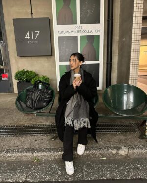 Beverly Instagram - Rainy day in Tokyo. Need me some coffee ☕️