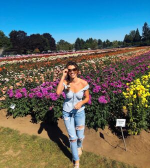 Bianca Haase Instagram - Take time to smell the roses! Even though these are dahlias.... take time to smell the dahlias too.