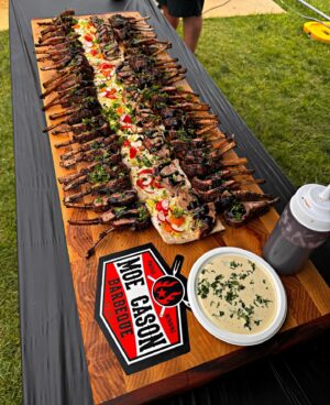 Big Moe Cason Instagram - My team and I did the VIP tour experience and I talked to the audience about how I got started in bbq and journey as a added bonus my team cooked up some great lamb eats for them to sample they loved them!✊🏾🙌🏾🇺🇸🔥🎯 #bbq #bbqfamily #memphisinmay #memphisinmaybbqfest #moecasonbbq @messer_woodworks