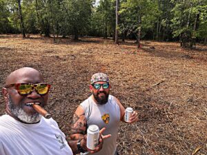 Big Moe Cason Instagram - Just finished putting out markers for the future pond my homie @canuckrugger was a big help with his insight!🙌🏾✊🏾🎯🇺🇸 #bbqhomies #bbq #bbqfamily #florida #pensacola
