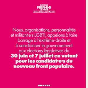 Bilal Hassani Instagram - Nous, artistes queers, allié•es et fier•es, voulons porter la voix des @inverti.e.s en signant cette tribune importante. Rendez-vous les 30 juin et 7 juillet et faisons Front Populaire. 

CHÉRI, Kalika, Joanna, Moon, Bilal Hassani et Claude Emmanuelle 💖