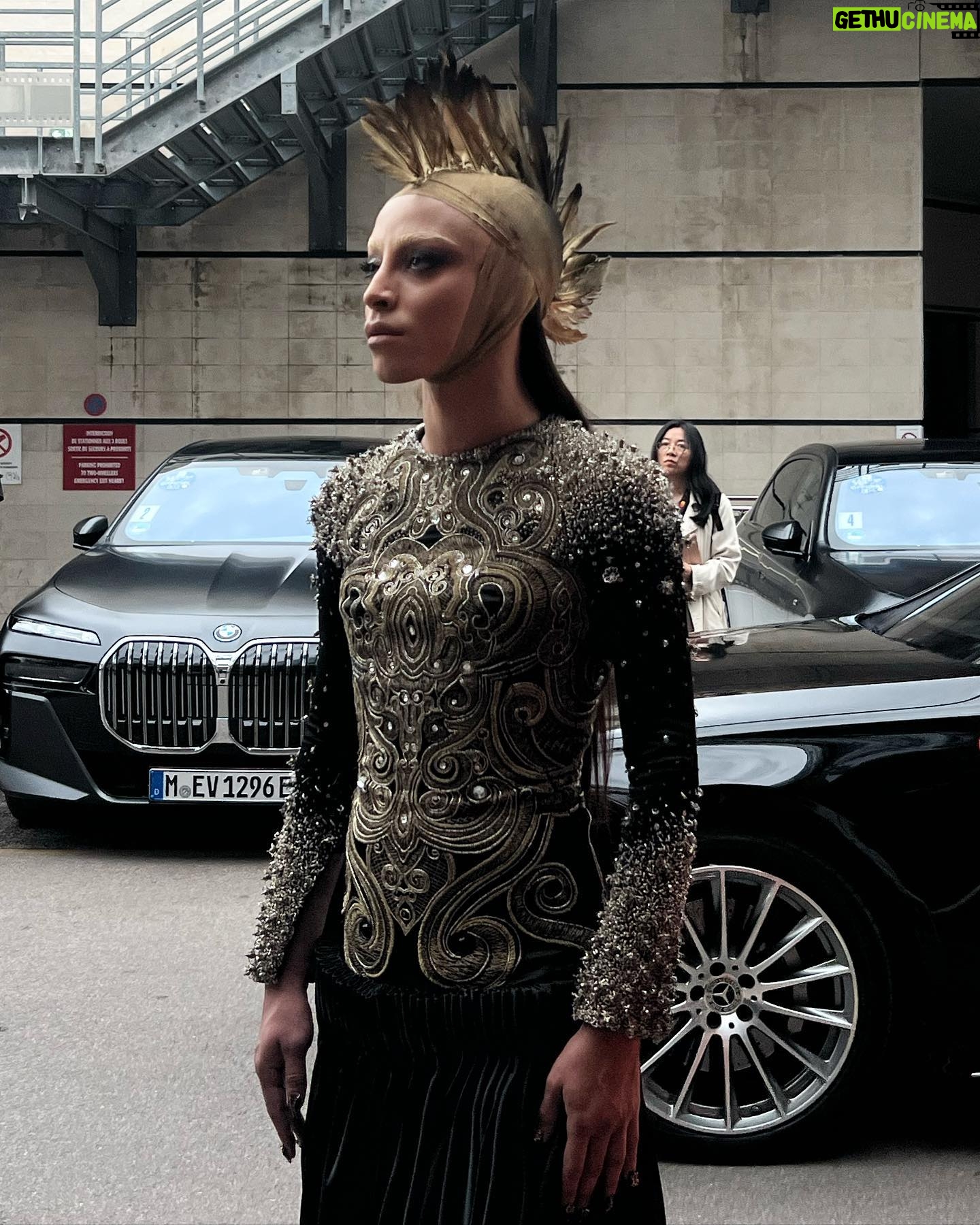 Bilal Hassani - 25.4K Likes - Alexander McQueen FW10/11, Lee’s last collection before his tragic passing.
Thank you to everyone that made this historic moment happen.
Headpiece @kevyncharo
Make-up @clotildemakeupartist with @nyxcosmetics_france
Hair @richard.bajon
Nails @loradesousa
Thank you @mon_vintage by Marie Blanchet for hunting down this work of art.
Thank you @indianajones @disneyfr for this iconic red carpet.