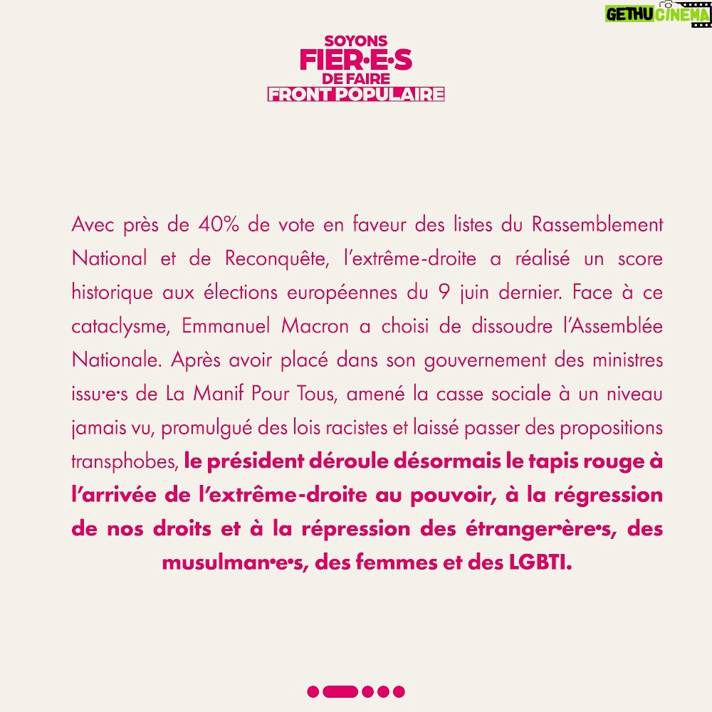 Bilal Hassani - 9.8K Likes - Nous, artistes queers, allié•es et fier•es, voulons porter la voix des @inverti.e.s en signant cette tribune importante. Rendez-vous les 30 juin et 7 juillet et faisons Front Populaire.
CHÉRI, Kalika, Joanna, Moon, Bilal Hassani et Claude Emmanuelle 💖