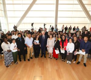Bill Clinton Instagram - Today, in partnership with U.S. Citizenship and Immigration Services (@USCIS) and the U.S. District Court for the Eastern District of Arkansas, we welcomed 37 new U.S. citizens during a naturalization ceremony at the @ClintonCenter in Little Rock.
 
President Bill Clinton offered remarks to welcome the new citizens.
 
Congratulations and best wishes!