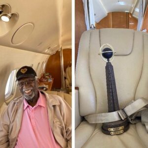 Bill Russell Instagram - We ALL made it safely back to the West coast @hoophall trophy #2 🙏🏽 @nba @celtics @bleacherreport @espn #thursdaymorning