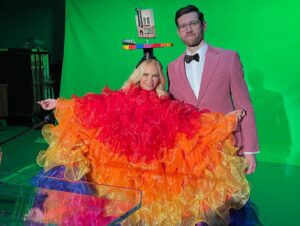Billy Eichner Instagram - Bros is now streaming on Amazon @primevideo! Perfect for Easter, Passover or Indictment celebrations! Here are some BTS moments I’ve never posted before, including the @maddowshow cookie that got cut from the movie, flawless cameos from @kchenoweth @benstiller @amyschumer and @therealdebramessing - and an amazing moment with @therealtsmadison and @misslawrence at the end. Enjoy! ❤️