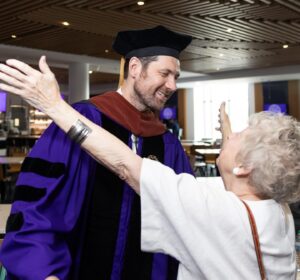 Billy Eichner Instagram - It was one of the biggest honors of my life to give the graduation speech at @northwesternu this year - specifically the School of Communication- which I graduated from as a theater major 25 years ago. (!!!) Northwestern is one of my favorite places in the world. I cannot imagine my life personally or professionally without having gone there. The friends I made there - not to mention my acting teacher, the glorious and beloved MARY POOLE - changed my life for the better in just about every way and I underestimated how emotional it would be to return to campus and speak to the graduating seniors. I love Northwestern and the friends I made there very much. Thank you to everyone who made it happen, especially Dean Johnson, and graduating senior @orlylewittes who gave me a truly hilarious introduction. And thanks always to Mary Poole, who retired from teaching but came to watch my speech and made me cry in the best possible way (Mary’s with me in the last few photos). Huge congrats to all the graduates and thanks again. It meant so much to me. GO CATS. 💜💜💜