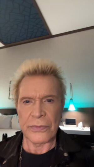 Billy Idol Instagram - Another Billy Idol Live!  Just a word to say hi and a little bit about the Rebel Yell re-release in April 2024-BFI