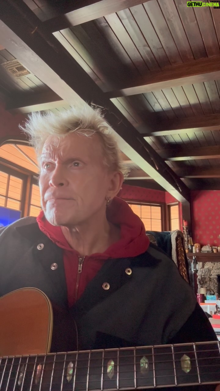 Billy Idol - 27.8K Likes - Thought I’d have a go @officialthewho song ‘Bargain’ this Sunday AM …
It’s a little high up for me just a touch, but will that stop me no, there’s a couple of guitar flubs but who cares it’s just for fun! and keep my voice going. You know we do have a few shows this week great song from who’s next album recently the Lifehouse Project. -BFI