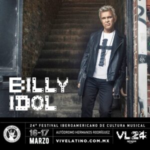 Billy Idol Instagram - 👊🏼 We’re going to rock Mexico City 🇲🇽 on March 16 @vivelatino 24! Use tour dates link in bio for ticket info.