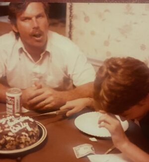 Billy Jensen Instagram - Today is my Dad’s birthday. He lived 50 years and 132 days. As of 1pm eastern time today, I have lived 50 years and 132 days. Today is the day I have outlived my father. I didn’t think that would happen. When a parent dies younger, it kind of puts you on a timer, or at least it did me. God has a strange sense of humor to put that day on his birthday. 

Last year, I was walking down the steps and for a split second I thought “I need to check in with dad.” In that split second, it felt so real, like he was still here. Then I remembered. Grief doesn’t end after year one. It ebbs and flows. And sometimes when you least expect it, you get hit with a wave that almost knocks you out of the f’n boat. Happy Birthday Dad. Wish I was giving you a wallet from Sears today like every year: 
You fought back demons, could turn any rundown house into a masterpiece with the wave of a brush and always went out of your way to make others happy.
Give ‘em a little hell up there or a little heaven down below. 

#DeadDadsClub #Badddestmotherferinthevalley 
#grateful #grief #rememberthedead
