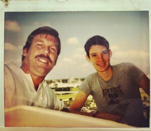 Billy Jensen Instagram - My Dad died 24 years ago today. He was 50. I turn 50 in August. Pretty soon I’ll have spent more time on this earth without him than with him. And yet it feels like this picture was taken yesterday. 

This is us at Disney World. I’m maybe 12. We are at the Contemporary Hotel and he wanted to get Space Mountain and Cinderella’s Castle in the background of the shot from this Polaroid camera selfie. 

Dad always wanted to get pictures of us together and I could never understand why. I was always like—“but the sunset looks better without us in it.” 
Now I understand.