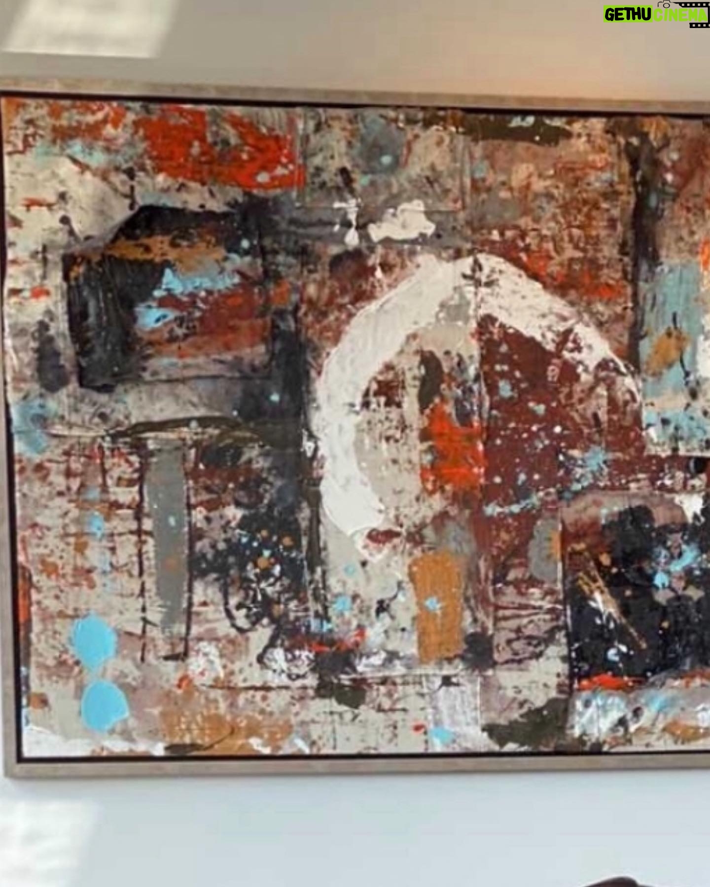 Billy Zane - 2.3K Likes - One of my favorite pieces, sold to a lovely collector and his wife in Athens. The colors, particularly the rust and light blue speak to the frequently used palette found decorating the classic #greek fishing boats called Kaikis. I owned one for a summer on #AntiParos and though the battery would never hold a charge regret selling it back to the previous owner at the end of the season. I just love how a painting can bring it all back. ;)
#functionalart