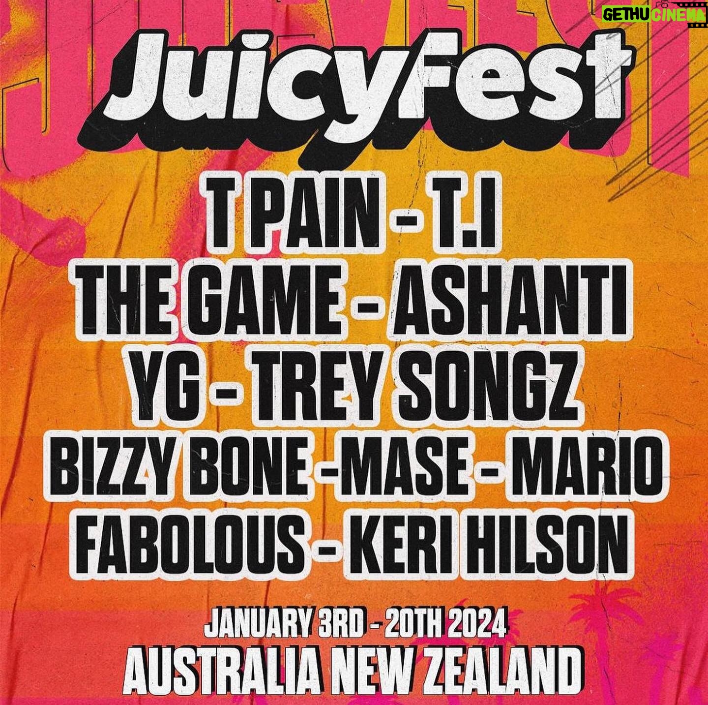 Bizzy Bone - 5.1K Likes - @juicyfest.co !!!!!!!
Im just as shocked as everyone else. Im hearing the fellas had some passport issues. But i assure you @ybl_sinatra (my child) and myself are going to give you guys a show you will remember for years to come. Some surprises too! No way i was gonna turn around , The Promoter INSISTED i still attend so YOU GUYS at the Festival were not disappointed entirely. So here i come the performance , the voice , the harmony. Bizzy MF Bone. I figured Kray was not gon be there because of his illness but Bone don’t miss no shows REGARDLESS. I am hearing its passport issues.
Long live Bone Thugs n Harmony. AUSTRALIA / NEW ZEALAND here i come!!!!! Lets have some fun. You will not be disappointed.