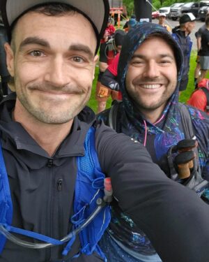 Bj Gruber Instagram - We did one of the hardest marathons in North America. 26.43 miles, 9144’ elevation gain and loss, and in the cold, pouring rain. 8 hours. #runner #athlete