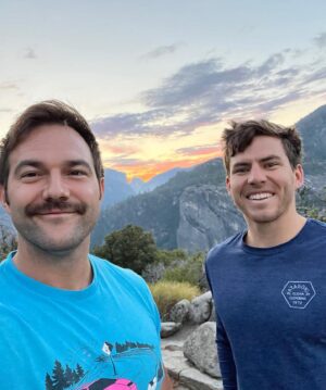 Bj Gruber Instagram - Hi, I’m BJ Gruber. I grew up in Richmond, VA. My family often went camping & beaching. It was the ‘90’s, so we still played outside. At my grandmother’s lake house, we’d swim & ski out on the water during the summer.

I'm pansexual, a word I didn’t know growing up. I came out as bi at 16, but went back in because… VA. I came out again in college when I met someone. It’s an odd feeling: I've never felt gay or straight & fully accepted by either community. I amorphously fall in the middle. If dating a man, heterosexuals felt I was always gay & just pretending to be straight. If I dating a woman, LGBTQ folks would treat me like I was never gay & thus not in the tribe. So here I am, pansexual, which leaves me the freedom to exist at least in acceptance within myself. My pansexuality means that who someone is as a person (their integrity, honesty, character, responsibility, willingness to put up with my eccentricities, etc…) is the primary basis for my interest in them. Everything else is tertiary.

Parks have helped me find peace within myself. That solace has given me the clarity to understand what I believe in & who I want to be.

I haven’t been to nearly as many National Parks (NP) as I’d like, but I often visit state parks in VA & NY, where I enjoy hiking with Rachel, my partner (also queer) & rock climbing my friends Richard & Trevor. I’ve been lucky enough to visit Red Rocks NPS site in NV & Grand Canyon & Yosemite NPs.

Every landmark feature at Yosemite could be its own destination. It’s like someone designed Yosemite in a lab to be the most beautiful place possible & then gave it to us. I find it to be a more compelling ontological argument than the human body.

Rock climbing & hiking give me peace of mind that I can't find on NYC streets. My mom thinks I'm a thrill seeker, but it’s actually the opposite. When I’m on the sharp end 1000s of ft in the air, there is only silence. It’s me, the rock, & a dear friend through 70m of nylon umbilical cord (also birds & sometimes snakes).

I'd tell my younger self to be honest about who you are & never apologize for it. I urge everyone else to do the same.

Relationship status: Engaged 💍 (under the Northern Lights)
