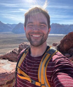 Bj Gruber Instagram - Hi, I’m BJ Gruber. I grew up in Richmond, VA. My family often went camping & beaching. It was the ‘90’s, so we still played outside. At my grandmother’s lake house, we’d swim & ski out on the water during the summer.

I'm pansexual, a word I didn’t know growing up. I came out as bi at 16, but went back in because… VA. I came out again in college when I met someone. It’s an odd feeling: I've never felt gay or straight & fully accepted by either community. I amorphously fall in the middle. If dating a man, heterosexuals felt I was always gay & just pretending to be straight. If I dating a woman, LGBTQ folks would treat me like I was never gay & thus not in the tribe. So here I am, pansexual, which leaves me the freedom to exist at least in acceptance within myself. My pansexuality means that who someone is as a person (their integrity, honesty, character, responsibility, willingness to put up with my eccentricities, etc…) is the primary basis for my interest in them. Everything else is tertiary.

Parks have helped me find peace within myself. That solace has given me the clarity to understand what I believe in & who I want to be.

I haven’t been to nearly as many National Parks (NP) as I’d like, but I often visit state parks in VA & NY, where I enjoy hiking with Rachel, my partner (also queer) & rock climbing my friends Richard & Trevor. I’ve been lucky enough to visit Red Rocks NPS site in NV & Grand Canyon & Yosemite NPs.

Every landmark feature at Yosemite could be its own destination. It’s like someone designed Yosemite in a lab to be the most beautiful place possible & then gave it to us. I find it to be a more compelling ontological argument than the human body.

Rock climbing & hiking give me peace of mind that I can't find on NYC streets. My mom thinks I'm a thrill seeker, but it’s actually the opposite. When I’m on the sharp end 1000s of ft in the air, there is only silence. It’s me, the rock, & a dear friend through 70m of nylon umbilical cord (also birds & sometimes snakes).

I'd tell my younger self to be honest about who you are & never apologize for it. I urge everyone else to do the same.

Relationship status: Engaged 💍 (under the Northern Lights)