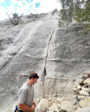 Bj Gruber Instagram - Just took my first trip to Yosemite! Trevor and I climbed over 4k feet in 3 days. Around 4120’ of classic 5th class rock climbing. Routes included: Munginella, Selaginella, Jamcrack, The Nut Cracker Suite, Pine Line, the Grack, and The Royal Arches. #climb #climber #adventure #hot #tradclimbing #summer