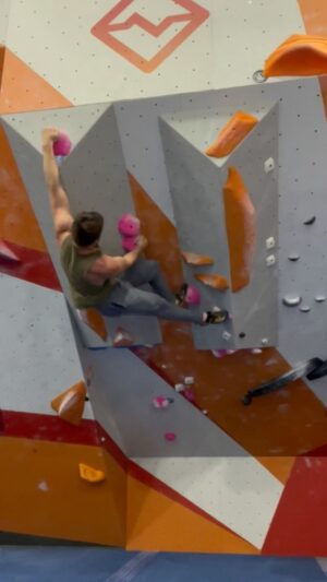 Bj Gruber Instagram - So I did run a marathon a couple days ago and should maybe rest. I get stale though. I need to move. So I’m climbing today and just doing my best not to fall on my battered legs. #climber #boulder #athlete #fitness