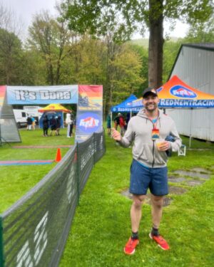 Bj Gruber Instagram - We did one of the hardest marathons in North America. 26.43 miles, 9144’ elevation gain and loss, and in the cold, pouring rain. 8 hours. #runner #athlete