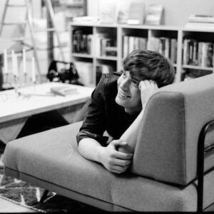 Björn Mosten Instagram - Comfy couch.
On set of L&A, photo by @mackiable