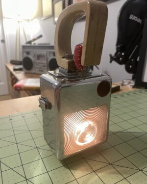 Blaine Gibson Instagram - After 5 years of searching, I finally acquired a Japanese railway signal light. A HUGE thanks to @nick_mastro_ for finding it at an antique shop on his last visit to Japan.

I remember spotting one of these being used by a station master while waiting for a train in Tokyo. I thought it was such a simple yet fascinating device and have been on the search for one ever since. Can’t wait to go back to Japan, hopefully by the end of this year. Thanks again, Nick!