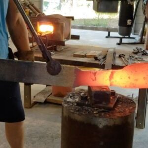 Blair Redford Instagram - This was such an incredible experience. I started sweating pure testosterone at one point. Huge thanks to my good friends Adam and Brytni over at @thelavendersforge for inviting me down to hammer out this badass knife!