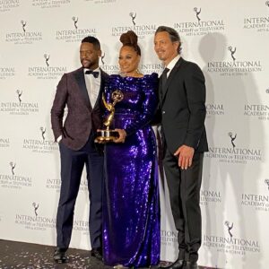 Blair Underwood Instagram - One of the greatest joys of life is watching your friends blow-up and receive the accolades they are so incredibly deserving of. Last night, it was my joy & honor to present with @benjaminbratt, the incomparable Ava DuVernay with the prestigious Founders Award @ the International Emmy Awards in New York City. #RockinThatPurple  #TooManyAccoladesToCount! #MakinNoise