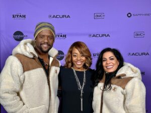 Blair Underwood Instagram - Representin’ for & celebrating our friend & master storyteller Deborah Riley Draper yesterday at #sundancefilmfestival How can storytelling break down stigma when it comes to topics like mental health? Huntsman Mental Health Institute at University of Utah Health and the Ad Council team up with filmmaker Deborah Riley Draper to highlight powerful stories from rural communities in an effort to change the conversation and culture around mental health. #GoodInfoGoodFellowshipGoodFood!