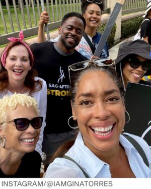 Blair Underwood Instagram - SAG STRIKE: I’ve been a card-carrying SAG member since the mid-80s & I proudly stand in solidarity with my colleagues in SAG & the WGA who are now on strike. 95% of our SAG members are unemployed @ any given time.  92% of our active members earn less than $80,000 a year, and 86% don't have the union's health insurance, meaning they make less than the $26,000 a year required to qualify. .04% become famous. This strike is not a case of the ‘rich & famous’ demanding a pound of flesh from the rich studio system. This strike is in fact, a case of our SAG Union membership & labor force being able to earn & sustain a living wage that has become increasingly difficult with the proliferation of streaming. Streaming alone has completely upended the business model of how those of us (writers, directors, actors & others) are compensated for creating the content that is bought & sold all over the world. Another major issue is AI (Artificial Intelligence). If anyone can manipulate & profit from your likeness, image, sound of your voice etc., without consideration or compensation, we should all be scared. The future is here…for all of us! @iamginatorres @dulehill