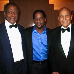 Blair Underwood Instagram - RIP King! In mourning the passing of the incomparable Harry Belafonte, I am reminded of the passing of an era and another legend, his dear friend Sir Sidney Poitier. The last time I saw these two icons together, in standing next to them I was reminded of how they were undeniable ‘giants’ both literally and figuratively. I never felt short until standing next to them. Lol. Harry Belafonte was a beacon of light, love and a warrior for justice, who inspired me more than he could ever have known in addition to millions of people all over the world. We are eternally grateful for your legacy & commitment to human rights & the artistry of life & love within us all. You will be profoundly missed Sir!