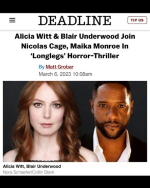 Blair Underwood Instagram - Joining Nicolas Cage in a horror-thriller film called #Longlegs Yeah. I’m down! We actually just finished filming in Vancouver. Can’t wait for you to see it! I’ll keep y’all posted.@osgoodperkins @aliciawitty @maikamonroe