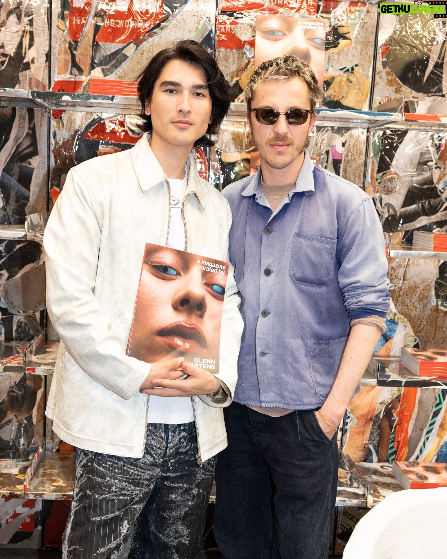 Blake Abbie - 3 Likes - 750 guests and 400 signed copies 😮💨 thank you @glennmartens, all the contributors, friends and students who came out yesterday to celebrate Glenn’s @amagazinecuratedby.
Thank you @diesel for hosting too. And to @mechatok @alyyspace @hotelradioparis fo the music and @jeremy__french for the photos.