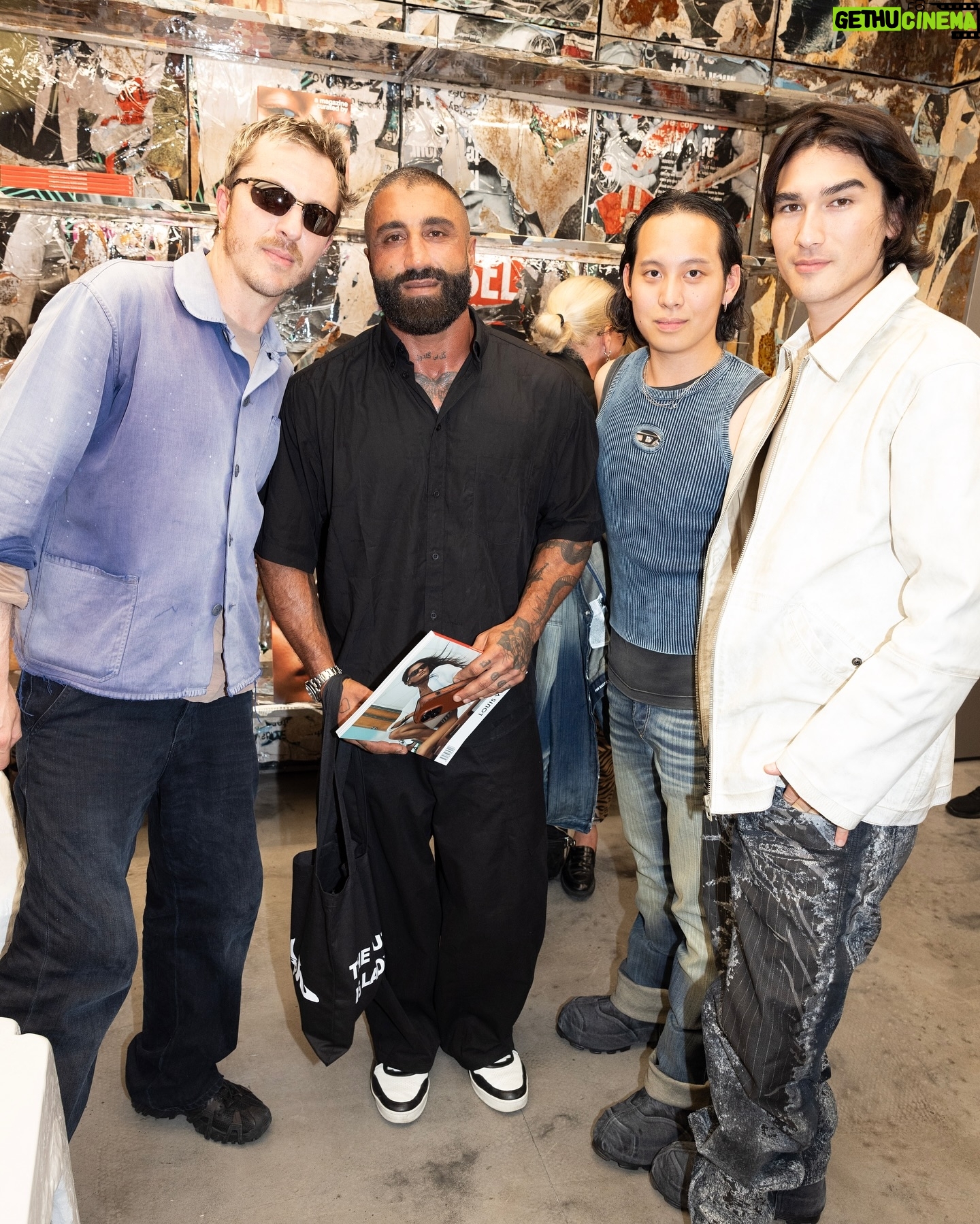 Blake Abbie - 3 Likes - 750 guests and 400 signed copies 😮💨 thank you @glennmartens, all the contributors, friends and students who came out yesterday to celebrate Glenn’s @amagazinecuratedby.
Thank you @diesel for hosting too. And to @mechatok @alyyspace @hotelradioparis fo the music and @jeremy__french for the photos.