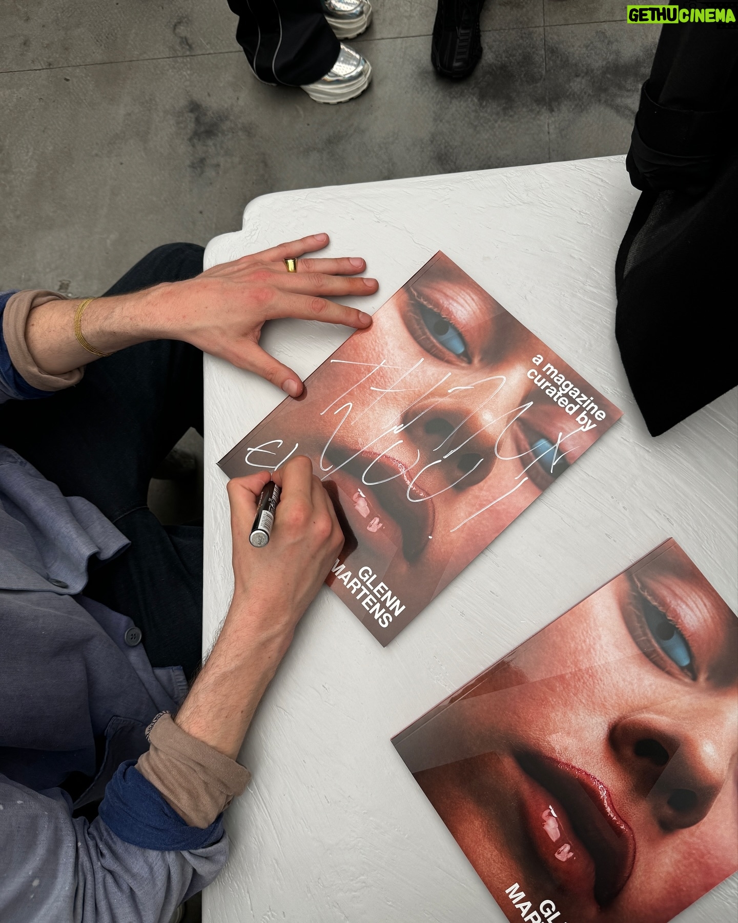 Blake Abbie - 3 Likes - 750 guests and 400 signed copies 😮💨 thank you @glennmartens, all the contributors, friends and students who came out yesterday to celebrate Glenn’s @amagazinecuratedby.
Thank you @diesel for hosting too. And to @mechatok @alyyspace @hotelradioparis fo the music and @jeremy__french for the photos.