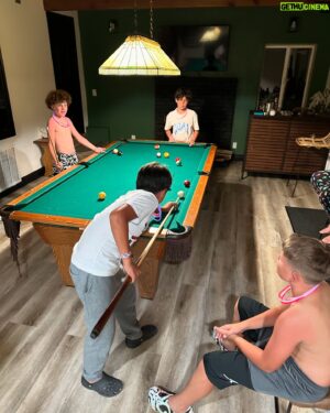 Blake Foster Instagram - Fourth of July weekend, we spent a memorable time with my sister, her husband, my nephew Luca, and three of Jaxon’s friends for Jaxon’s birthday celebration 🎉. On Thursday, we barbecued, had gel blaster gun fights, and relaxed in the jacuzzi. Friday was spent on the lake with an inflatable obstacle course, jumping off cliffs, and a huge water slide. The kids had a blast, and we all got sunburned 🤣. Great weekend with the fam 💙✌️ #4thofjuly #weekendvibes #family
