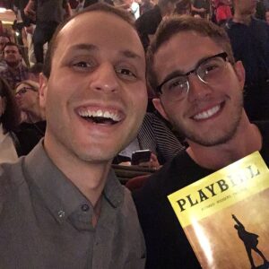 Blake Jenner Instagram - Watching my buddy @jquintonjohnson in @hamiltonmusical was both amazing and inspiring. Absolutely loved it! And thank you @socarb for being the best copilot 🙏😎