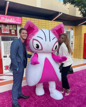 Blake Jenner Instagram - Good times at the #Bullettrain premiere this week. Had a blast watching it and connecting with old pals. Comes out today, the movie is DOPE 🙌🙌🙌