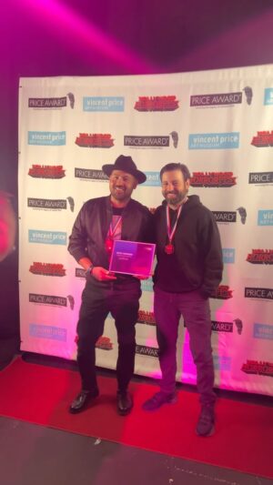 Blake Vaz Instagram - Grazie molto @hollywoodhorrorfest for creating a space for true independent horror filmmakers, you’ve built a community that we are proud to now be a part of!
@l.u.n.a.film takes best ghost story short and best score by my band @themulberrypurple.

Thank you to the @valagardoproduction family, our amazing cast and crew and the @green_eggs_go_ham team!

A@green_eggs_go_ham AND @valagardoproduction PRODUCTION
A BLAKE VAZ FILM
PRODUCED AND DIRECTED BY @blakevaz 
WRITTEN BY @roman_arabia 
EXECUTIVE PRODUCERS @roman_arabia and @xaviercharles24 
STARRING @fernandaromeroo @misslaurendeshane @ilikelauren 
WITH Truly Magyer
AND @aka.saulito
CINEMATOGRAPHY BY @danielgbagby 
PRODUCTION DESIGN @thepaulbianchi
ASSOCIATE PRODUCER @robertoawallace 
LINE PRODUCER @somecreativegirl 
1st AD @georginacaptan
2nd AD and COVID OFFICER @rudy_marquez_ 
GAFFER @jerod_nawrocki 
BEST BOY @bradleyfarrell
KEY GRIP Jesse Curl
GRIP @zachandhappy 
JIB OPERATOR @billflynnhunt 
SCRIPT SUPERVISOR AND CO-PRODUCER @violeta___gf 
SOUND @dannyenriquebonilla 
WARDROBE Giselle Carrillo
HAIR AND MAKE UP @aprilnicole 
DIT and Sound design @lobotto 
MUSIC @themulberrypurple 
PRODUCTION ASSISTANT @ervt_music 
BTS @saulopadilla_

#hollywoodhorrorfest #shorthorrormovie #horrormovies #giallo #horrorfest #horrorshort