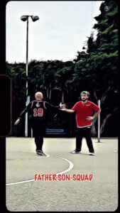 Blake Vaz Instagram - VAZ FAM HOOPS, weekly session with my son @aka.saulito and his crew. Love it when we are on the same team!
Ma boi can hoop! I’m old so the fact that I am there is already a W.
#vazfam #vazfamhoops #oldheadball #nike #airmaestro2