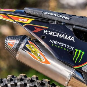 Blake Williams Instagram - New chariot is complete 👌🏻👌🏻👌🏻 
Inspired by @browniemx 2001 @procircuit78 KX125 (see last pic) 🤘🏻🤘🏻🤘🏻
Might tweak the graphics a little but happy how it came out, what you guys think??? Thanks to everyone who helped out 😁 
@monsterenergy 
@sppgraphics 
@acerbisusa 
@protaper 
@procircuit78 
@mitchcpayton 
@gpr_stabilizer 
@antigravitybatteries 
@fcsuspension 
@topline27 
@ridedunlop 
@dirtbiketv1 
@fasterusa 
@dt1filterservice 
@matrixconcepts 
@randcmotorsports 

And @p.h.d.productions for the 📸s

And no i shouldn’t just buy a Kawasaki 🖕🏻😂
