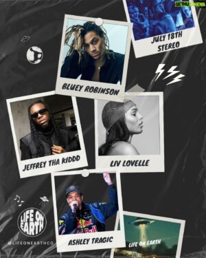 Bluey Robinson Instagram - Back down at Stereo this Thursday hosting and performing along with some great acts at @lifeonearthco presents! First one in months. Ready for the vibes. Come thru, bring your crew - Link in bio 🛸