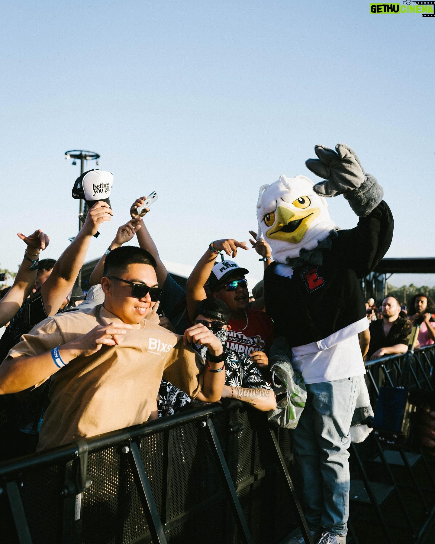 Blxst - 25.2K Likes - first time @coachella 🔥 been a minute since I touched the stage, fucked around and lost my voice instantly lol but the crowd had me goin up regardless. I been locked in working on the new album so it feels good to connect w my eagles. weekend one check we back on next Saturday 🦅🦅🦅🦅🦅🦅🦅🦅