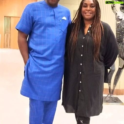 Bob-Manuel Udokwu - 1.1K Likes - "CHECKMATE" was the biggest television Soap Opera in Nigeria in the 1990s (1991 - 1995 ) and arguably still the biggest television drama series till date. It was my big break in national lime light and from there I was invited for "Living In Bondage" which marked the beginning of our movie industry Nollywood.
The picture above was taken in a chance meeting with my "Checkmate" sister Ego Nnamani - now Ego Boyo. It was a warm nostalgic but brief reunion!!