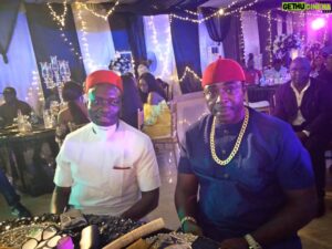 Bob-Manuel Udokwu Instagram - My humble self with Prof. Charlse Chukwuma Soludo, former Governor of Central Bank of Nigeria at an event.